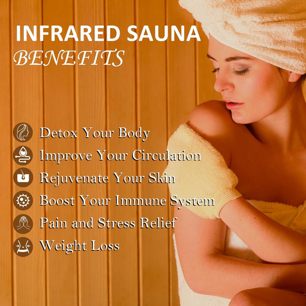 2 Person Infrared Sauna Built for Home Wellness, 6 Low EMF Carbon Heaters, Canadian Hemlock Wood, Bluetooth
