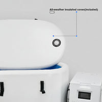 Inflatable Cold Plunge Tub Designed for Home Recovery, WiFi App Control, 37°F Cooling, 80 Gallon Capacity