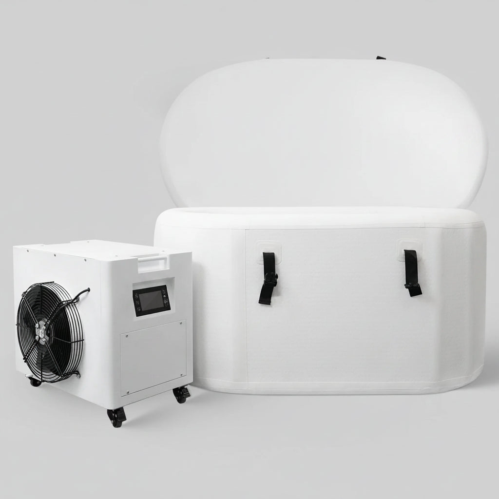 Inflatable Cold Plunge Tub Designed for Home Recovery, WiFi App Control, 37°F Cooling, 80 Gallon Capacity