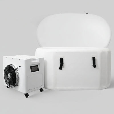 Inflatable Cold Plunge Tub Designed for Home Recovery, WiFi App Control, 37°F Cooling, 80 Gallon Capacity