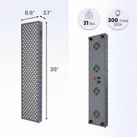 Red Light Therapy Panel Designed for Daily Wellness, 660nm Red & 850nm Near Infrared, 300 Dual LEDs